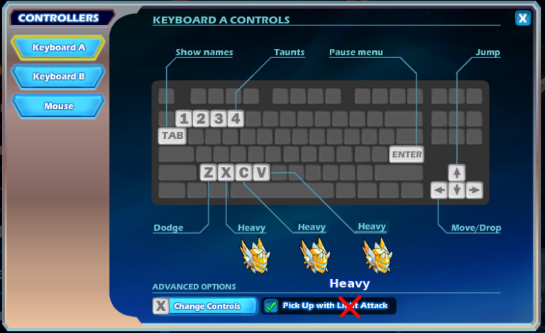 controlls brawlhalla